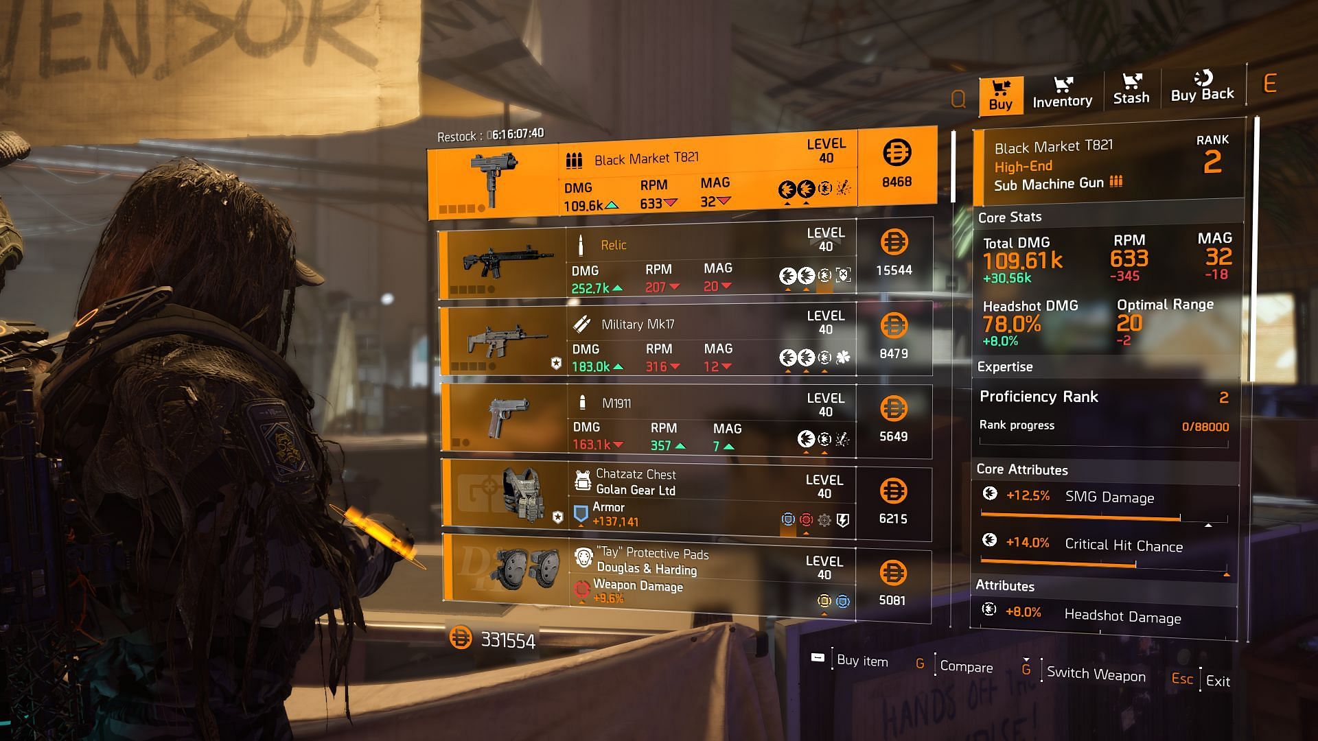 The Division 2 vendor at Haven Public Exchange (Image via Sportskeeda Gaming || Ubisoft)